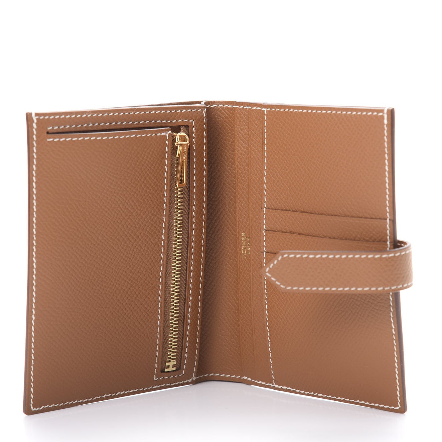 Epsom Bearn Compact Wallet Gold