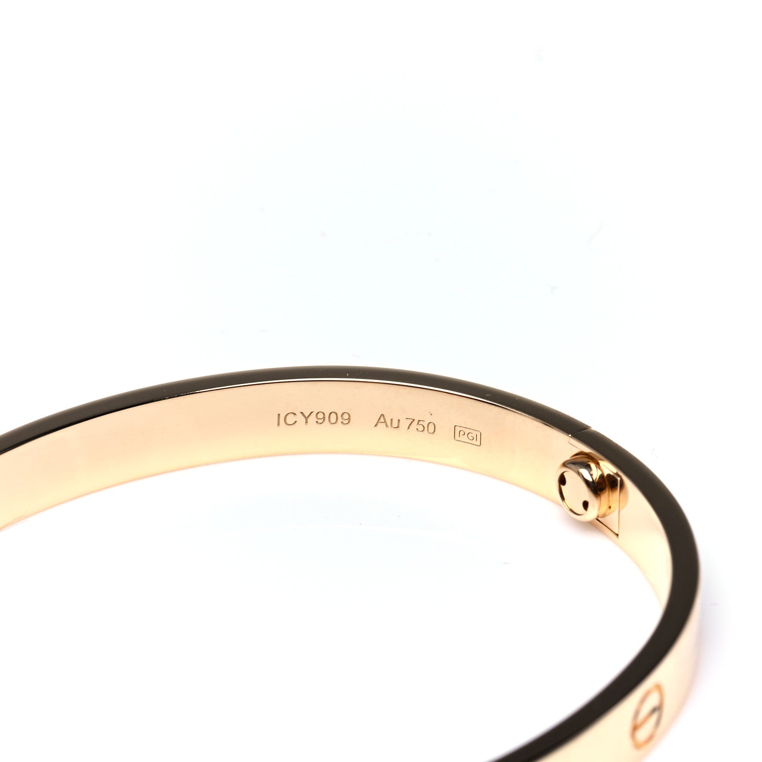 Cartier 18K Yellow Gold LOVE Bracelet 17 6 of 7