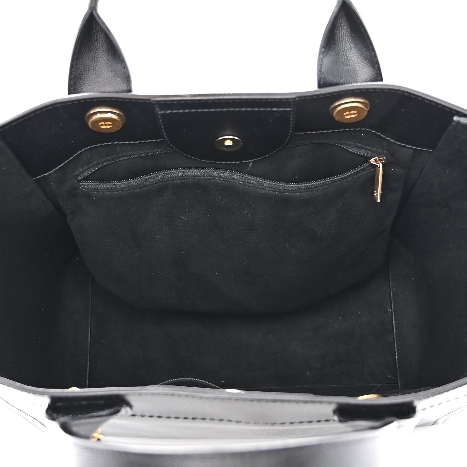 Chanel Caviar Small Studded Deauville Tote Black 5 of 14