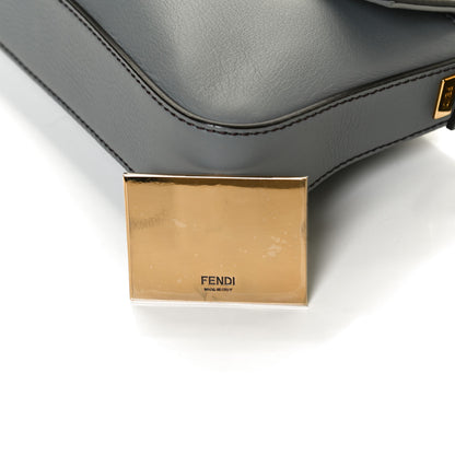 Fendi Vitello Flamingo Enamel Interchangeable Strap Baguette Grigio Chiaro Latte Tabacco 7 of 14
