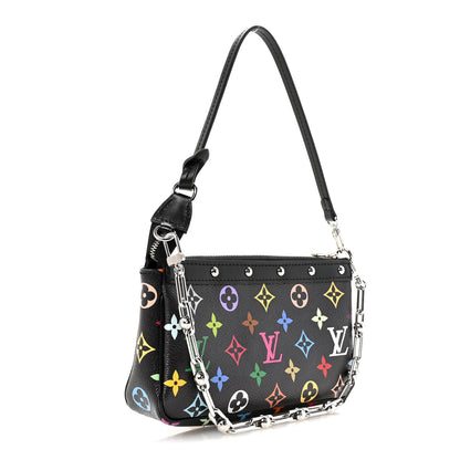 Louis Vuitton LV X TM Monogram Multicolor Pochette Accessories Black 3 of 10