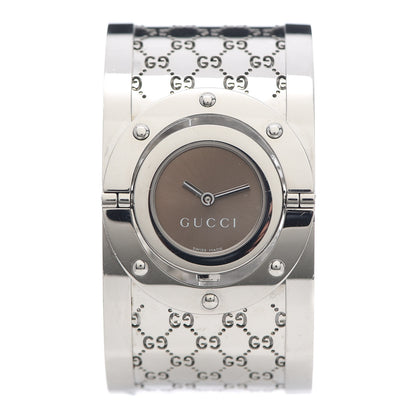 Gucci Stainless Steel 33mm Twirl Quartz Watch Brown 1 of 4