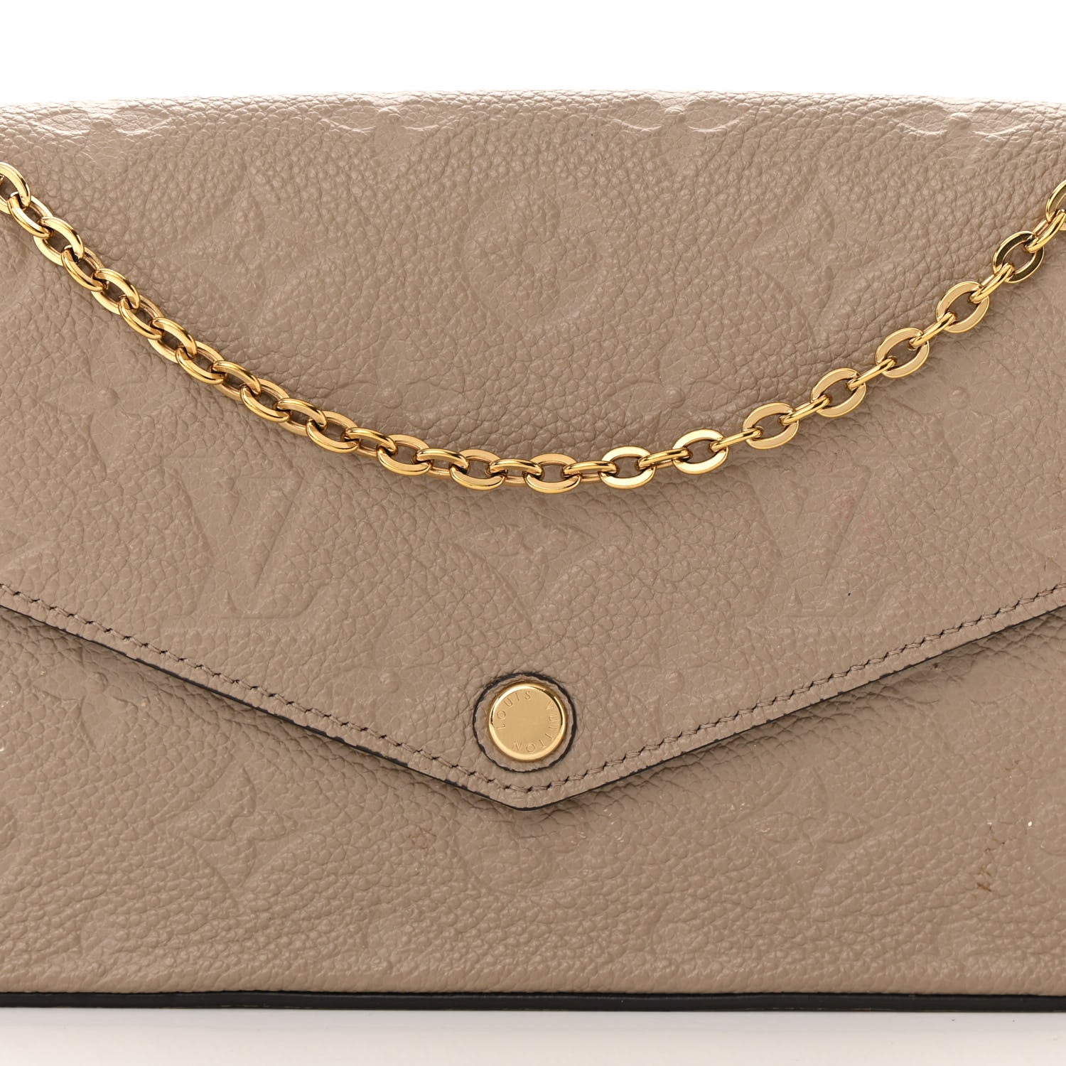 Louis Vuitton Empreinte Pochette Felicie Chain Wallet Tourterelle 10 of 16