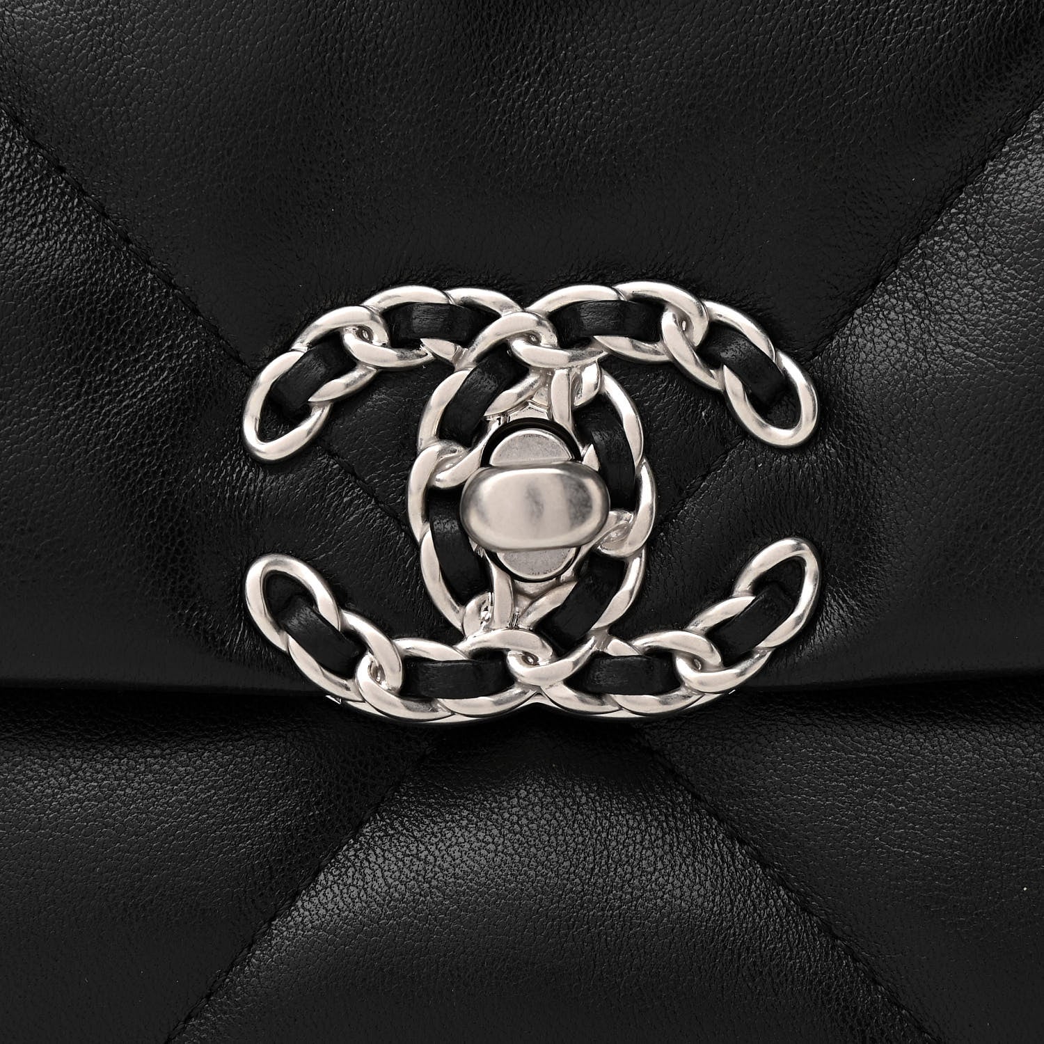 Chanel Lambskin Quilted Medium Chanel 19 Flap Black 10 of 11
