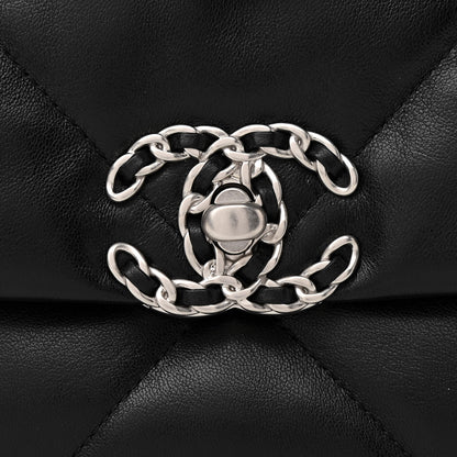 Chanel Lambskin Quilted Medium Chanel 19 Flap Black 10 of 11