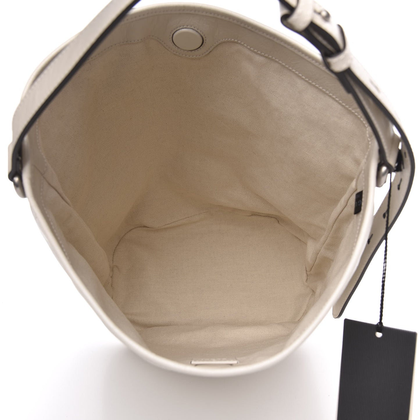 Fluffy Calfskin Morpheus Hobo Shoulder Bag White