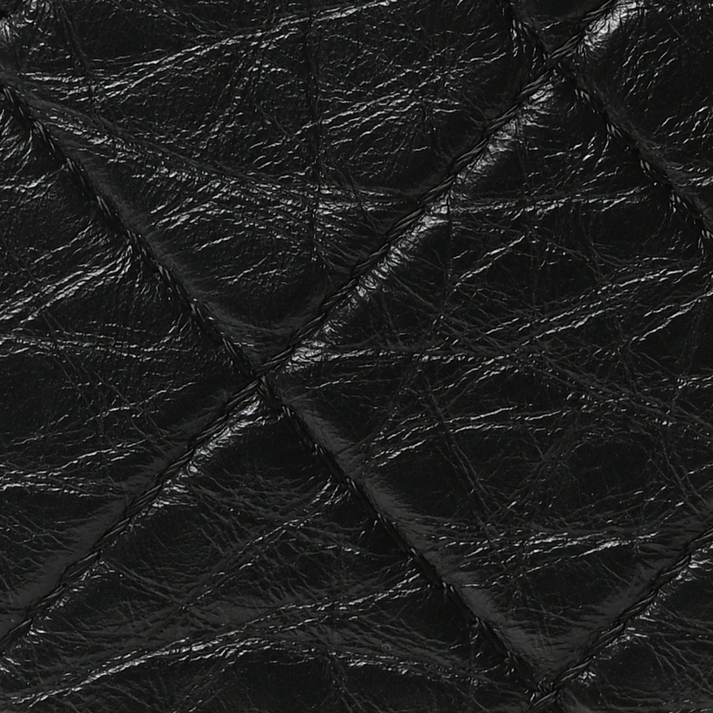 Aged Calfskin Quilted Gabrielle Backpack Black Black