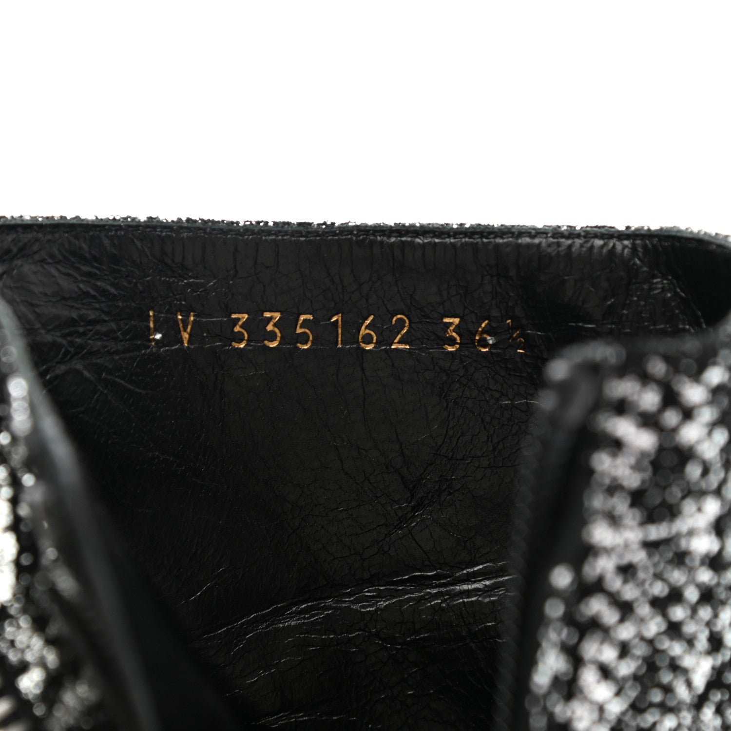 Saint Laurent Metallic Snakeskin Embossed Calfskin Pointed Toe Ankle Boots 36.5 Black Silver 8 of 9