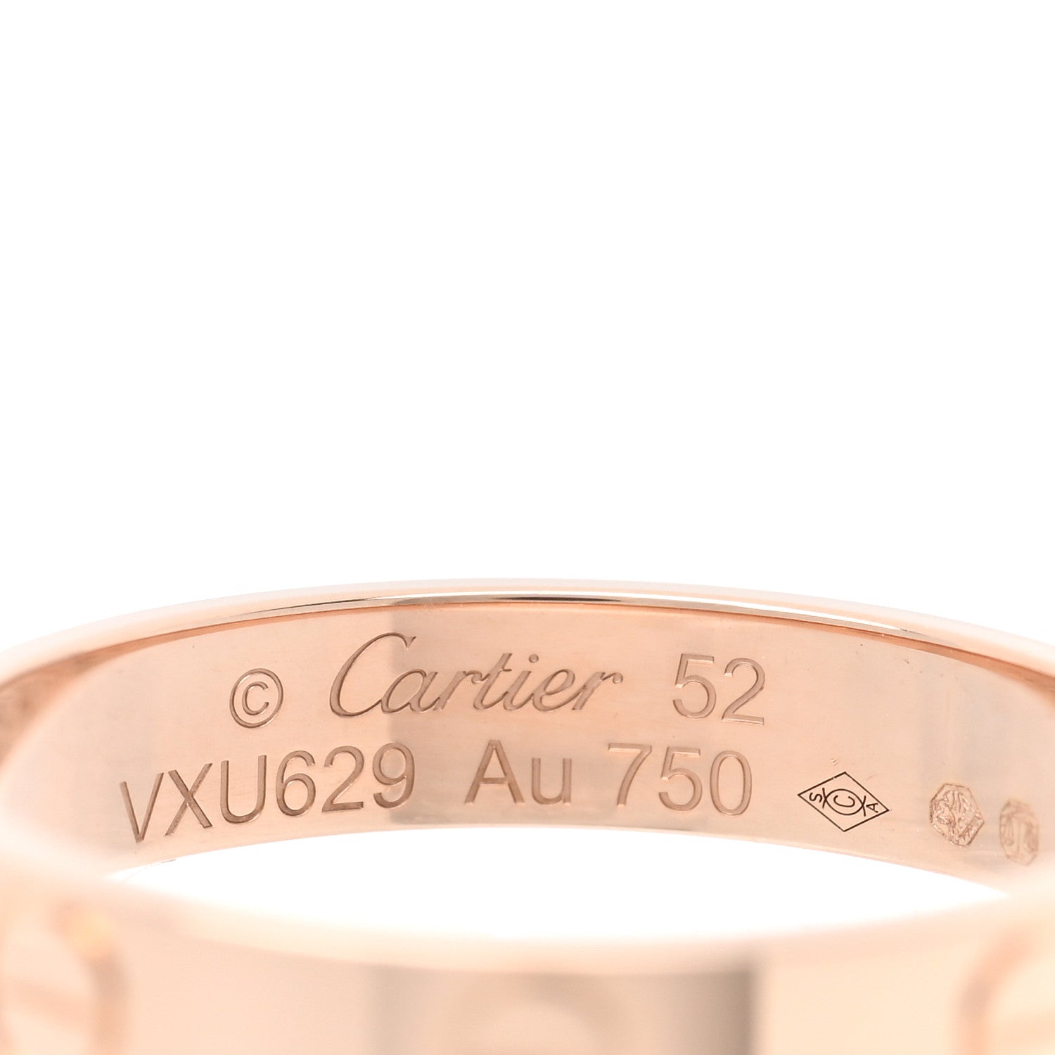 Cartier 18K Pink Gold 3.5mm LOVE Wedding Band Ring 52 6 4 of 4