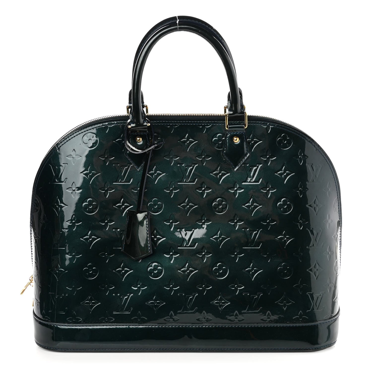 Louis Vuitton Vernis Alma MM Blue Nuit 1 of 9