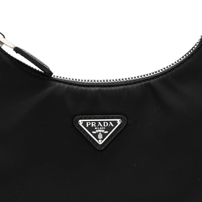 Prada Tessuto Nylon Saffiano Mini Re-Edition 2005 Bag Black 7 of 9