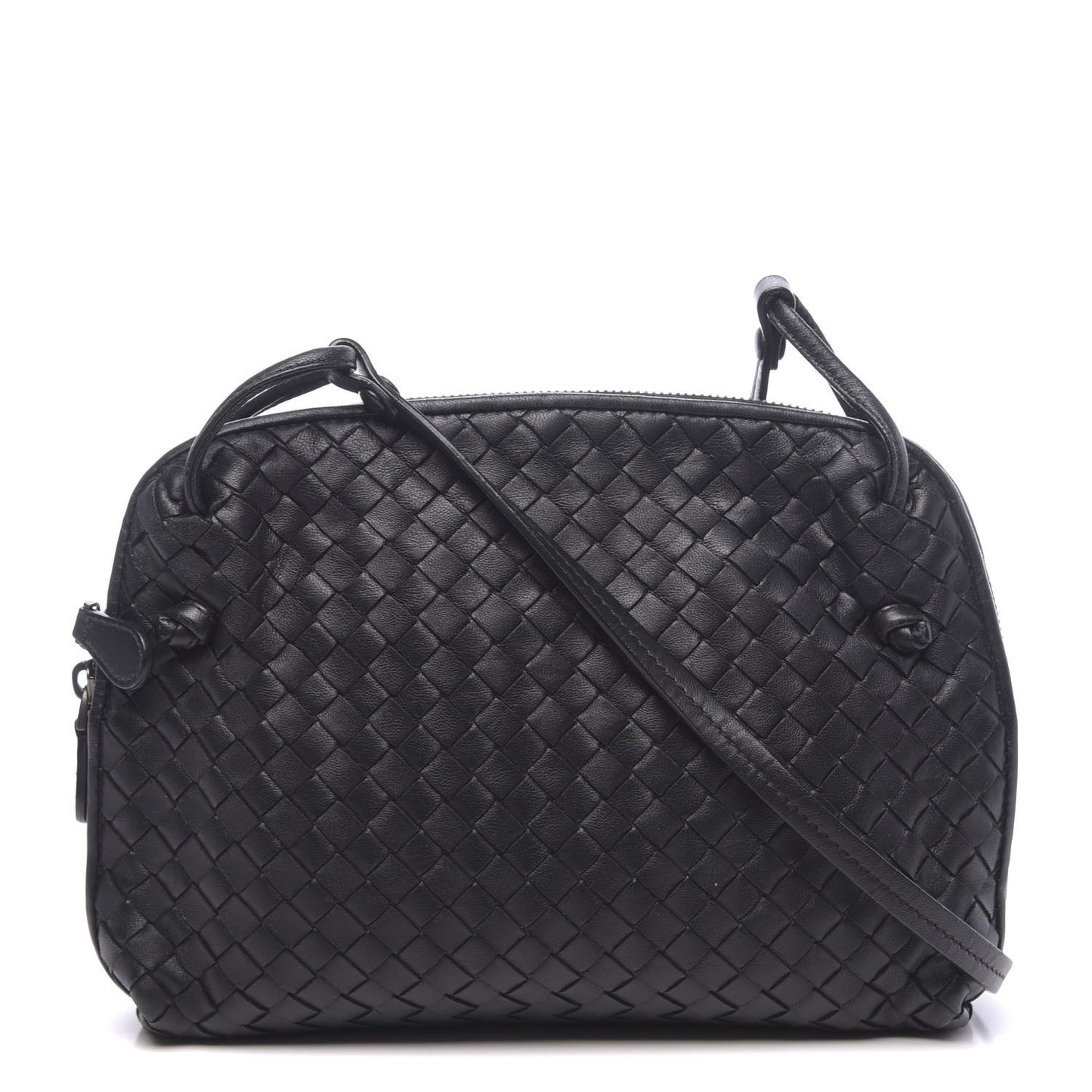 Nappa Intrecciato Nodini Bag Black