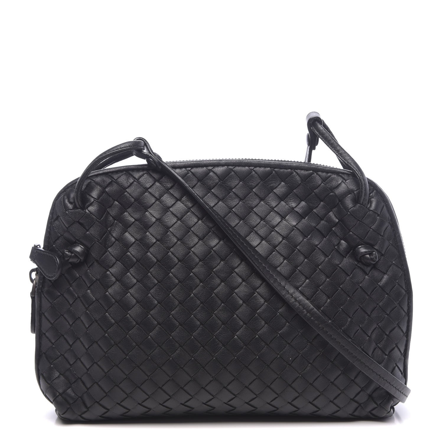 Bottega Veneta Nappa Intrecciato Nodini Bag Black 1 of 9