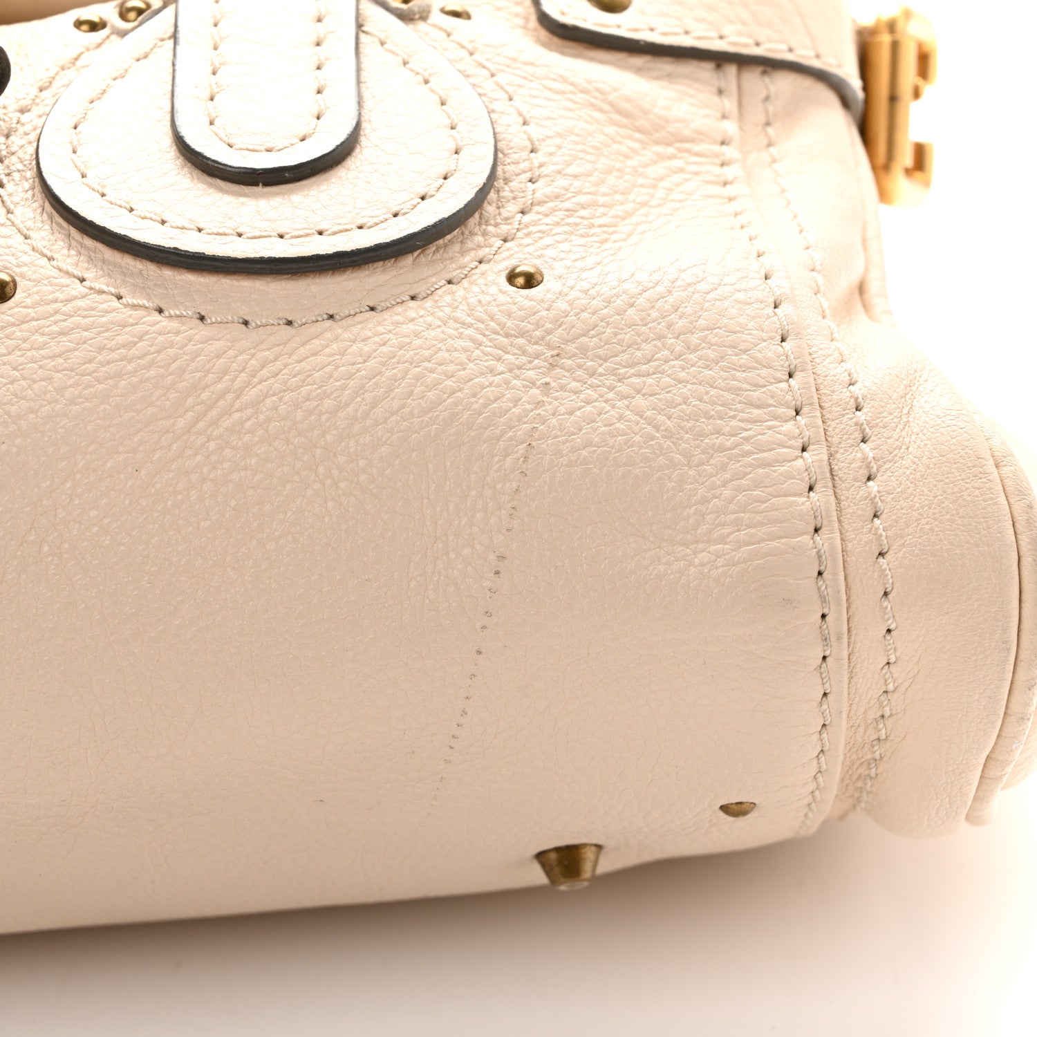 Chloe Calfskin Medium Paddington Satchel Ivory 10 of 10