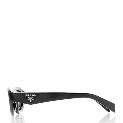 Prada Acetate Oval Sunglasses SPR 26Z Black 3 of 8