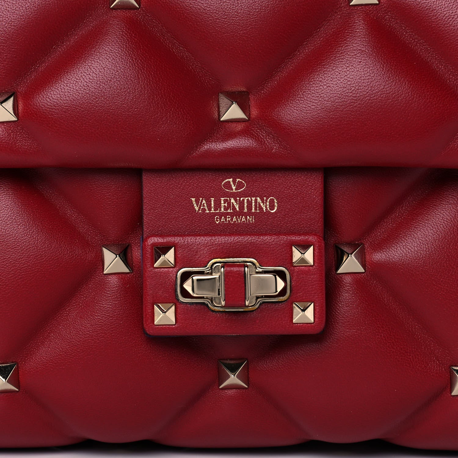 Valentino Garavani Nappa Medium Candystud Top Handle Bag Rosso Valentino 10 of 14