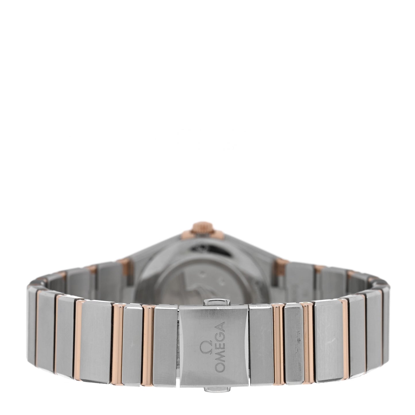 Stainless Steel 18K Sedna Gold Diamond Bezel Mother of Pearl 28mm Constellation Quartz Watch 131.25.28.60.55.001