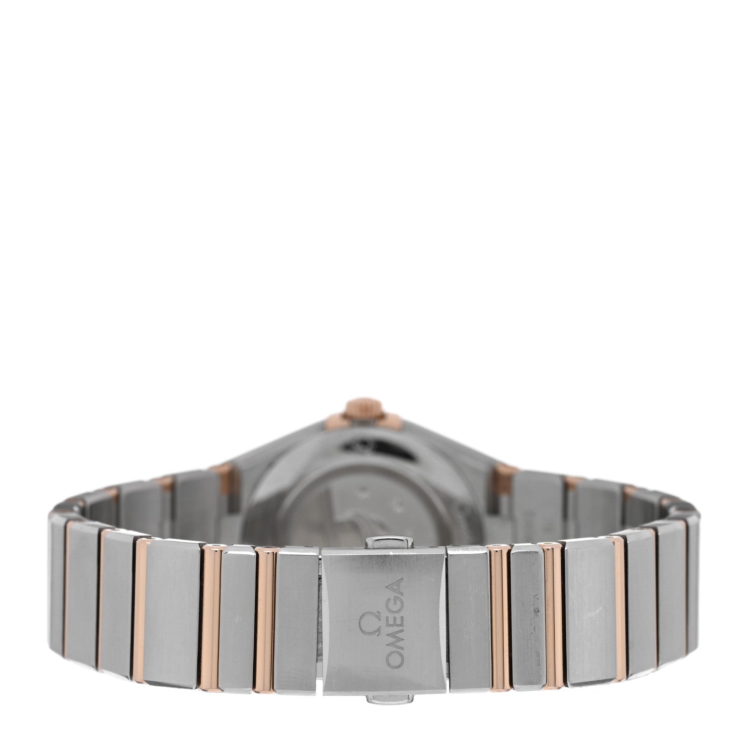 Omega Stainless Steel 18K Sedna Gold Diamond Bezel Mother of Pearl 28mm Constellation Quartz Watch 131.25.28.60.55.001 3 of 5