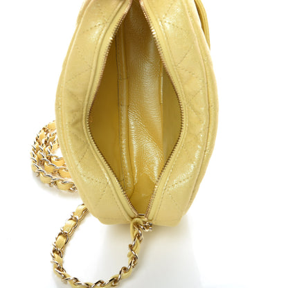 Chanel Iridescent Caviar Quilted Camera Case Yellow 7 of 10