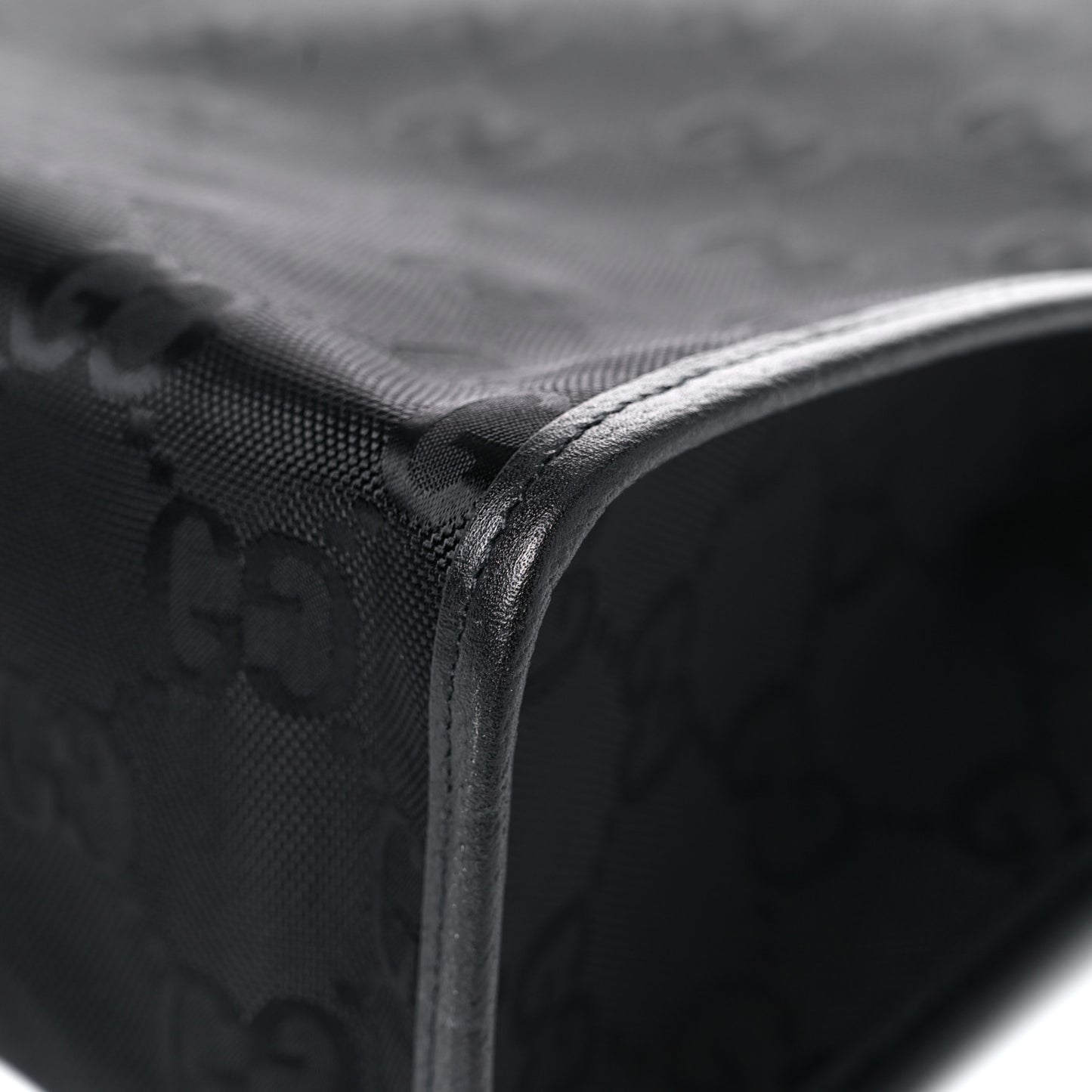 Econyl Nylon Monogram Off The Grid Long Tote Bag Black