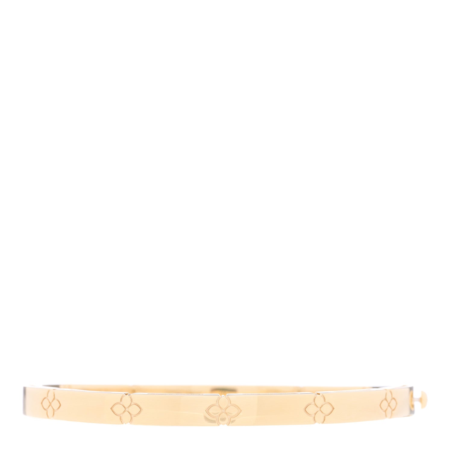 Roberto Coin 18K Yellow Gold Narrow Love in Verona Bangle Bracelet 1 of 4