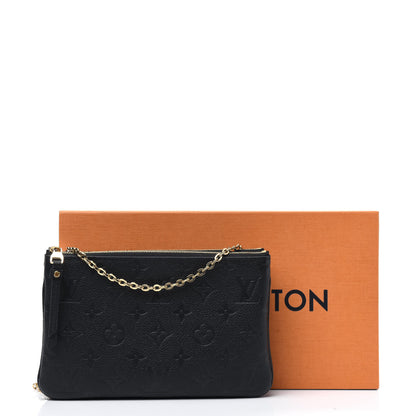 Louis Vuitton Empreinte Double Zip Pochette Black 17 of 17