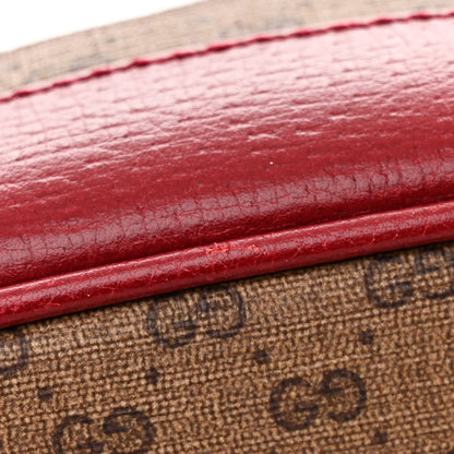 Gucci X DORAEMON Vintage GG Supreme Monogram Small Bucket Bag Beige Cherry Red 12 of 13