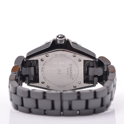 Chanel Stainless Steel Ceramic Ruby 33mm J12 Quartz Watch Black 5 of 6
