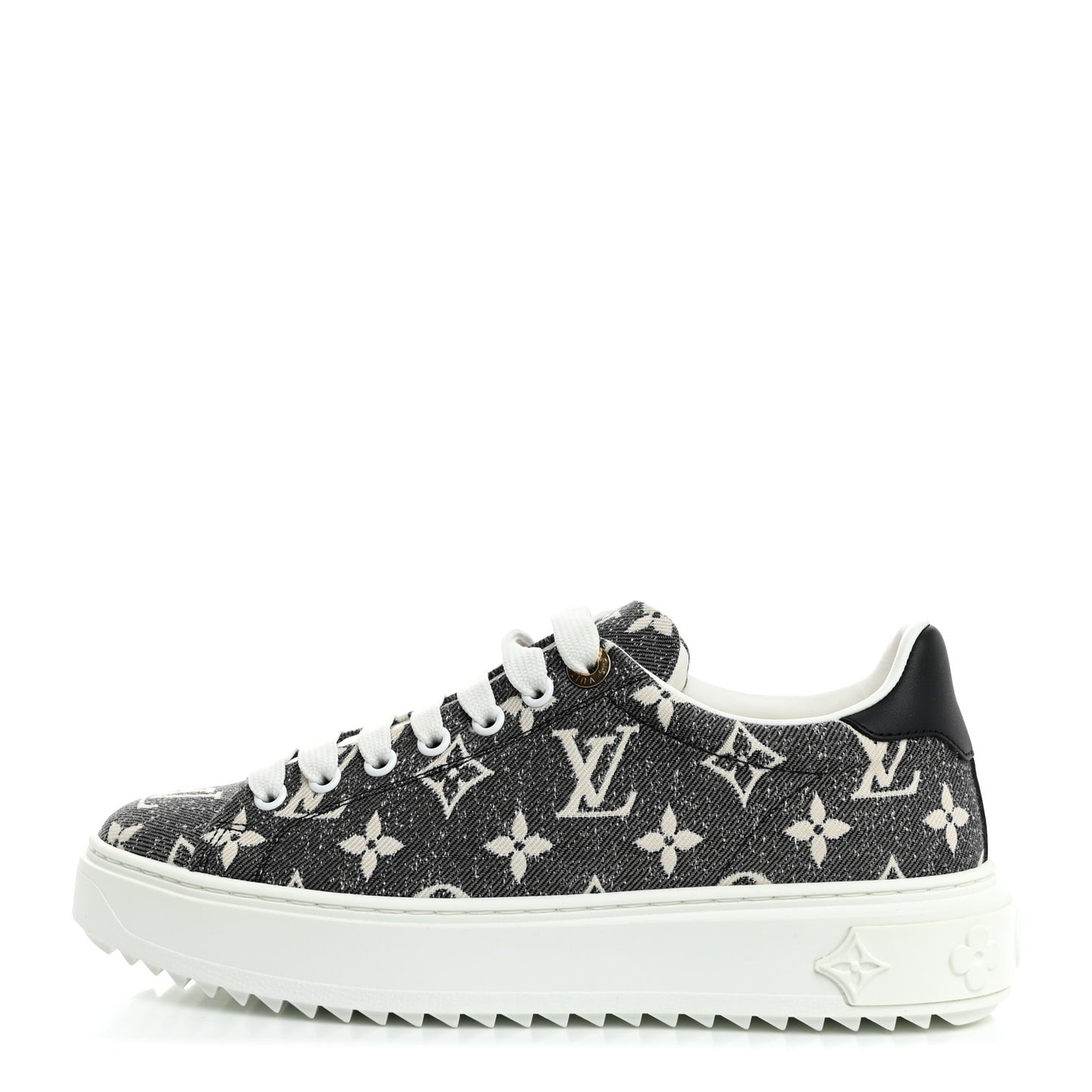 Denim Monogram Time Out Sneakers 36.5