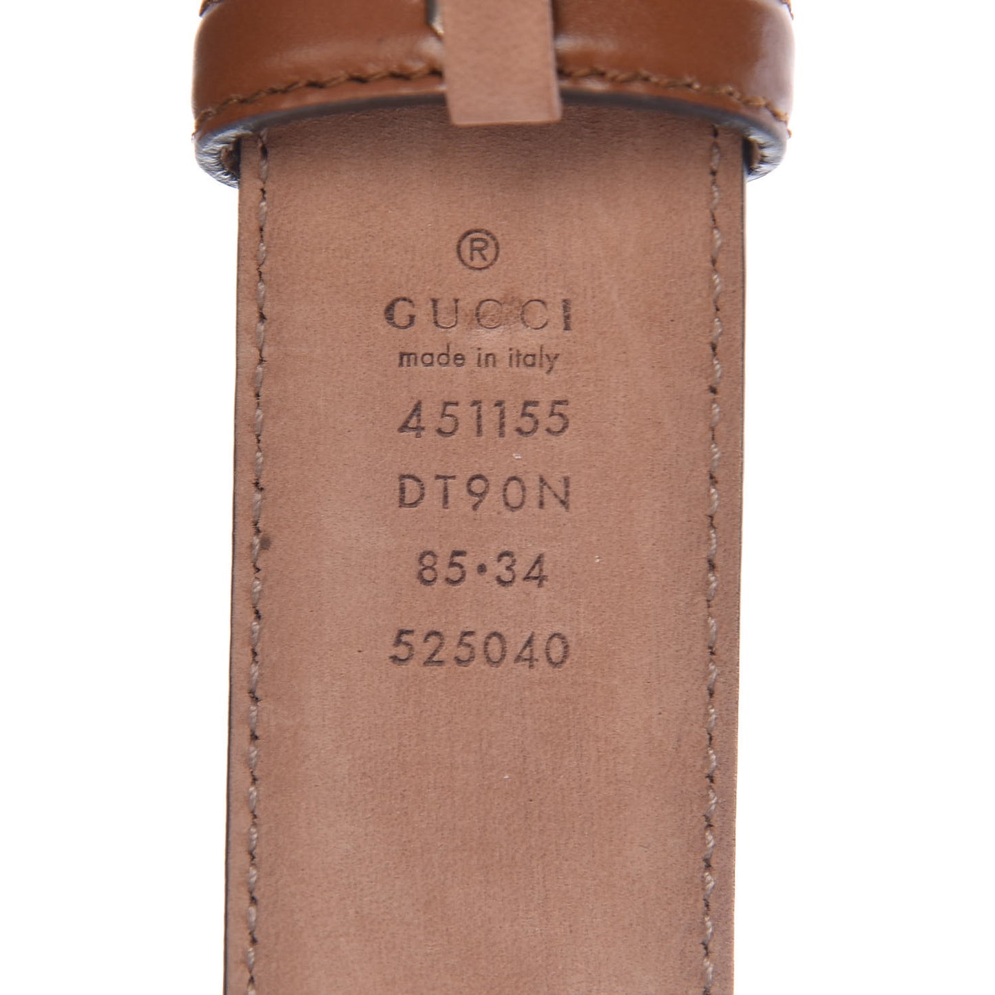 Lisse Calfskin Dionysus 35mm Belt 85 34 Cuir