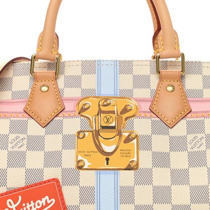 Louis Vuitton Damier Azur Summer Trunks Speedy Bandouliere 30 8 of 10
