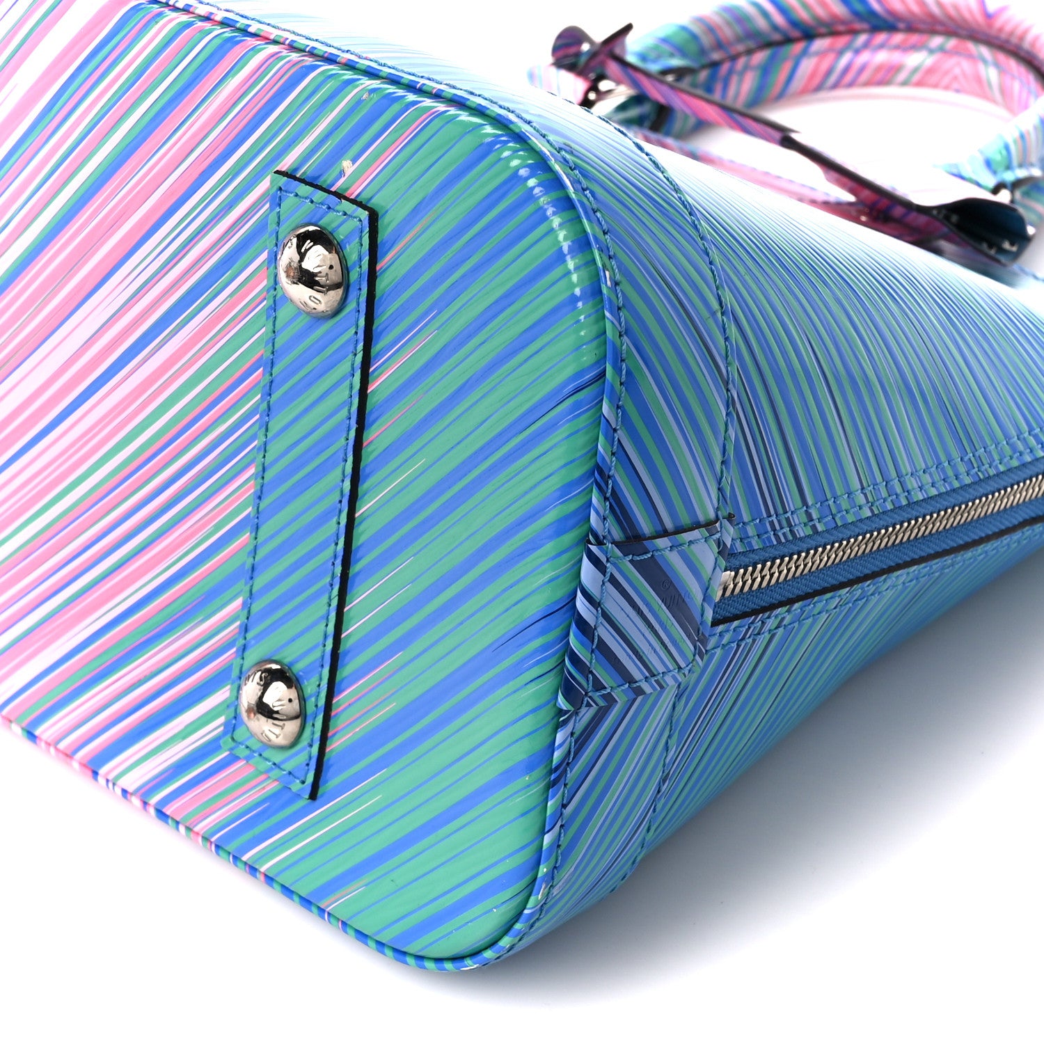 Louis Vuitton Epi Tropical Alma PM Blue Rose 12 of 12