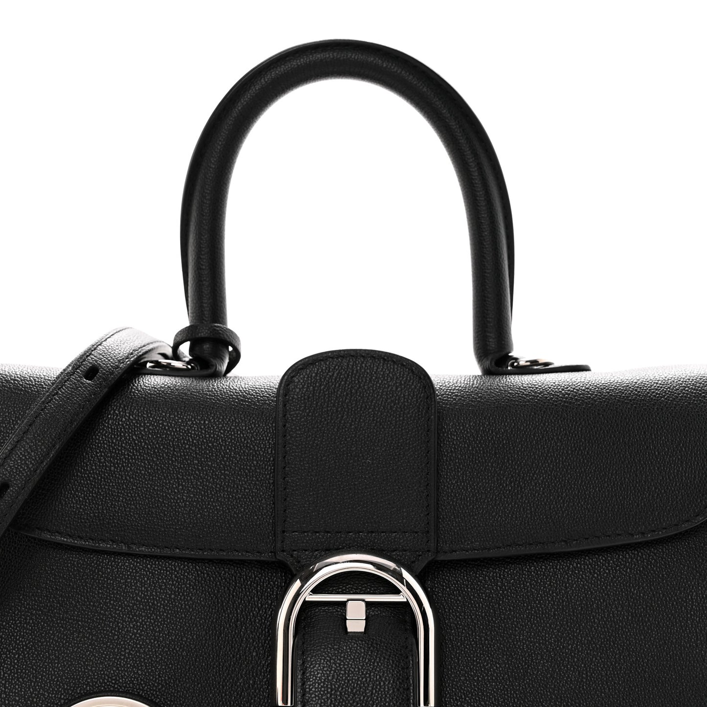 Calfskin Mini Brillant East West Satchel Black
