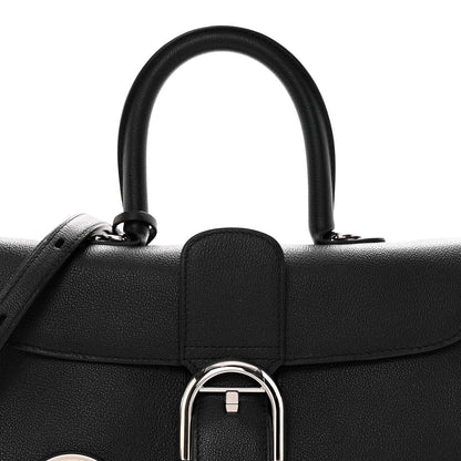 Delvaux Calfskin Mini Brillant East West Satchel Black 8 of 10
