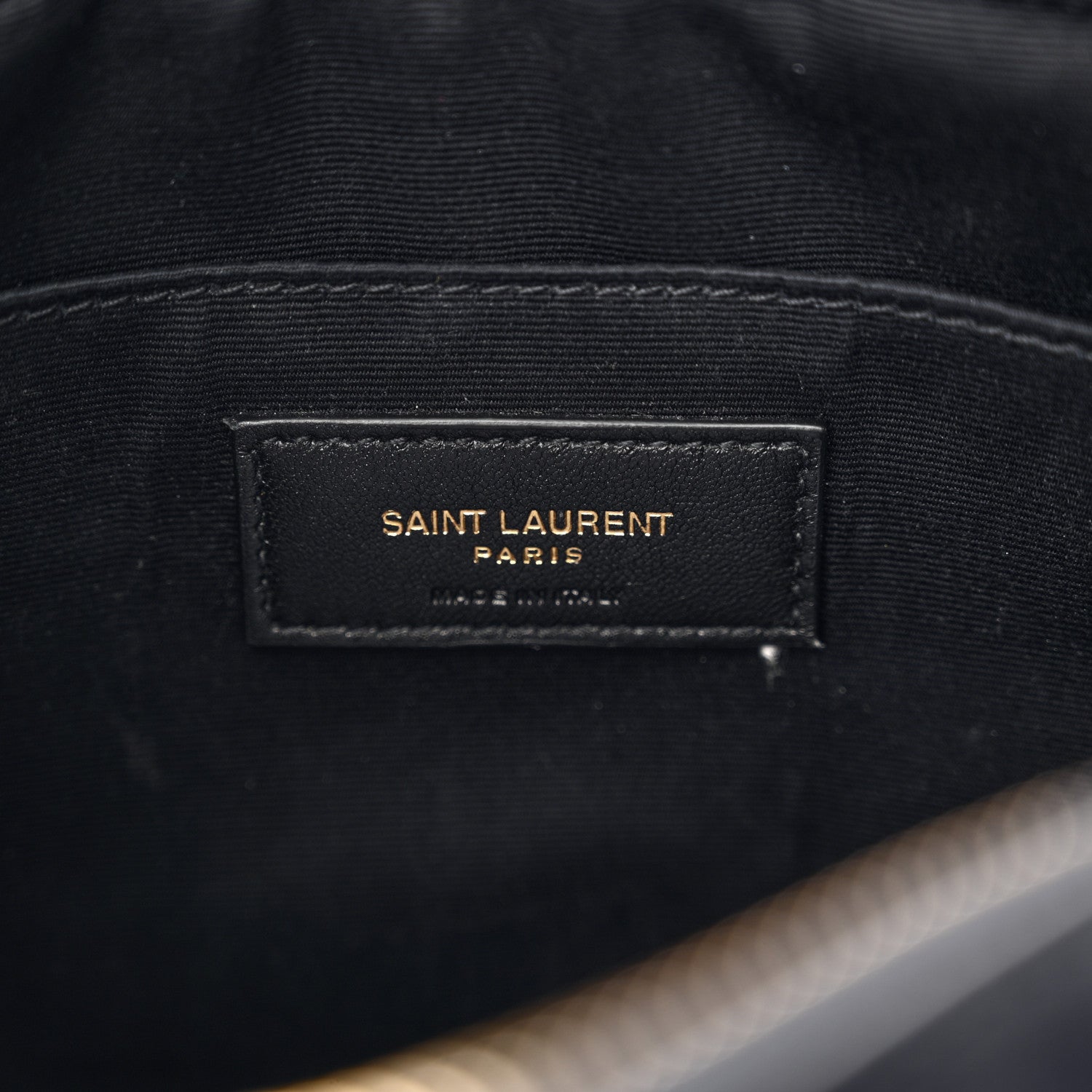 Saint Laurent Calfskin Matelasse Monogram Lou Camera Bag Navy 6 of 11