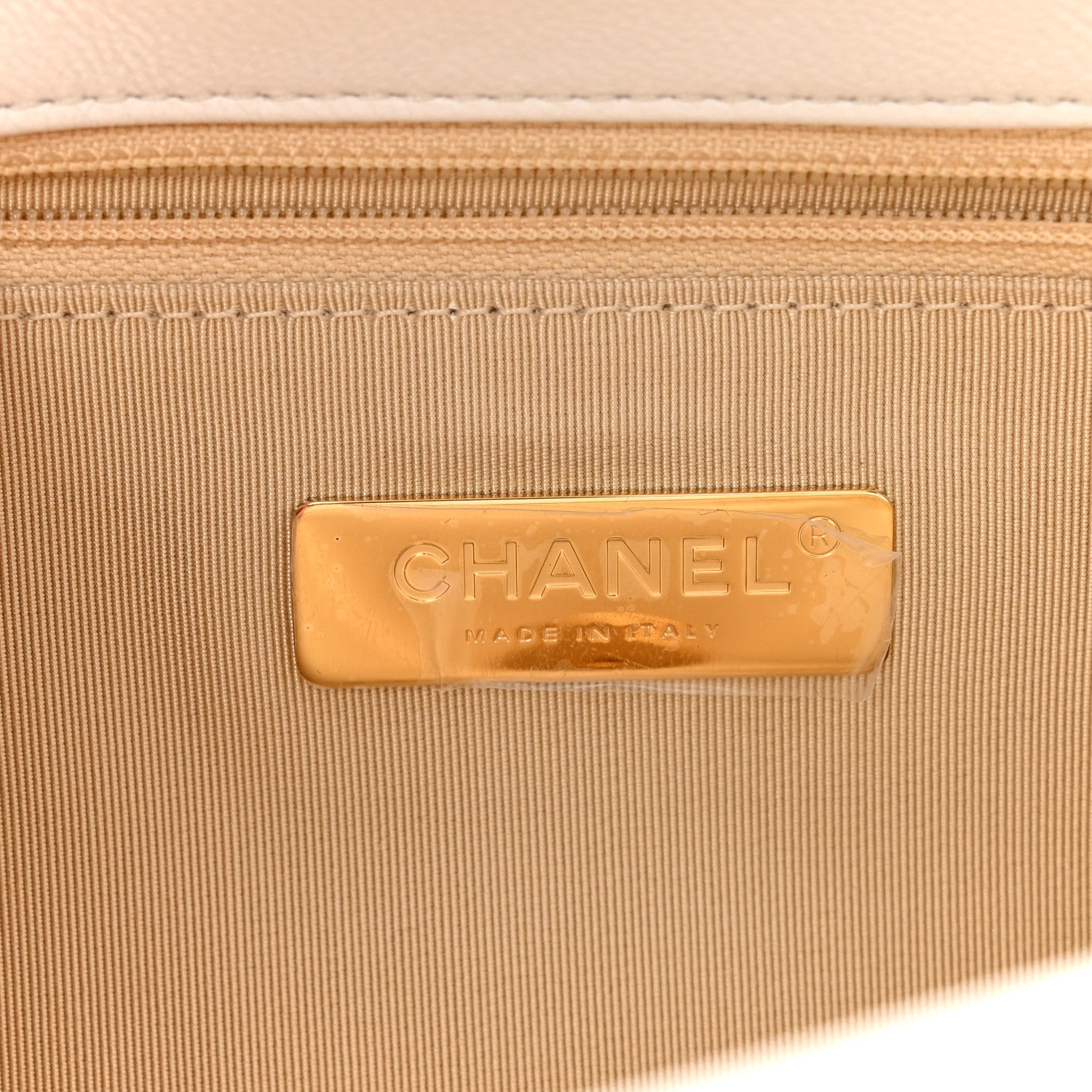 Chanel Goatskin Quilted Medium Chanel 19 Flap White 6 of 13