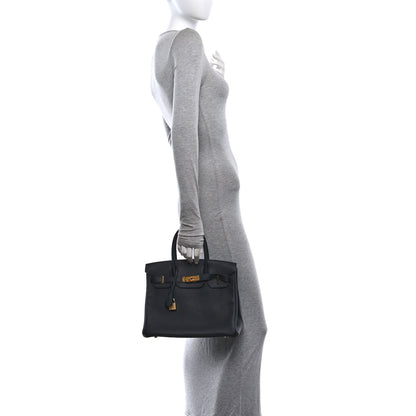 Hermes Togo BIRKIN 30 Black 2 of 10