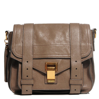 Proenza Schouler Lambskin PS1 Pouch Smoke 1 of 11