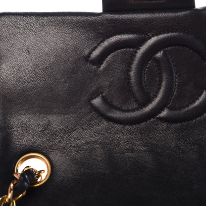 Chanel Lambskin Quilted Mini Square Flap Black 12 of 12