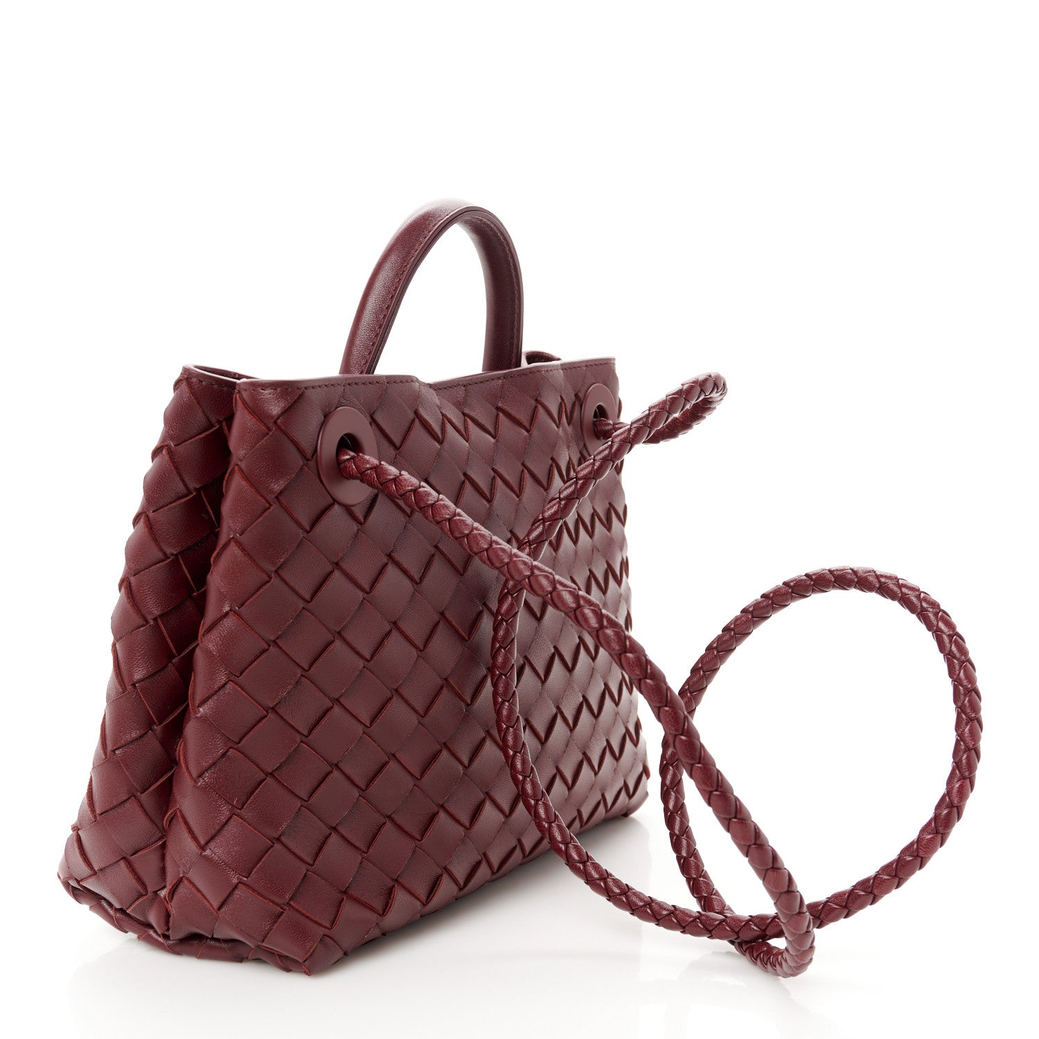 Bottega Veneta Nappa Intrecciato Small Andiamo Shoulder Bag Barolo 3 of 10
