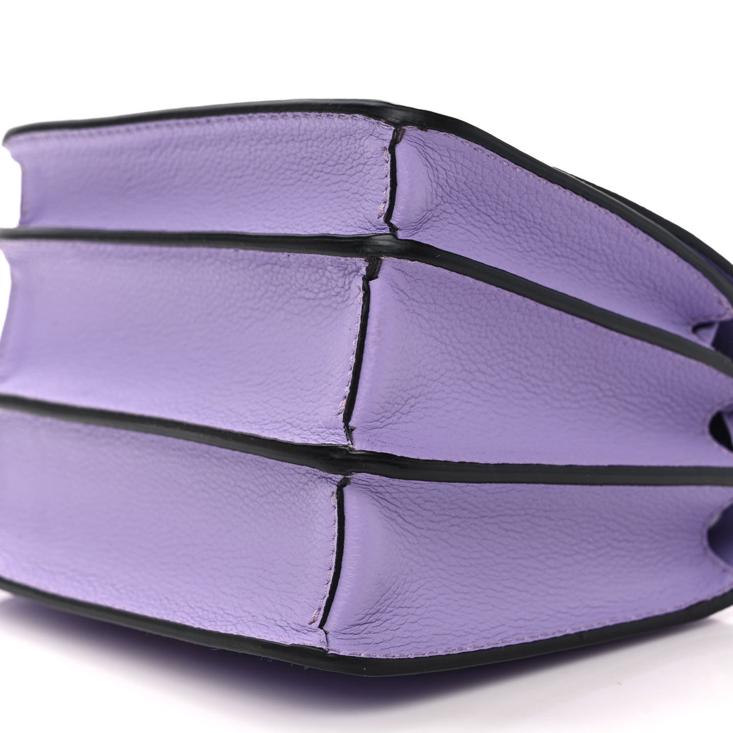 Grained Calfskin La Medusa Shoulder Bag Lilac