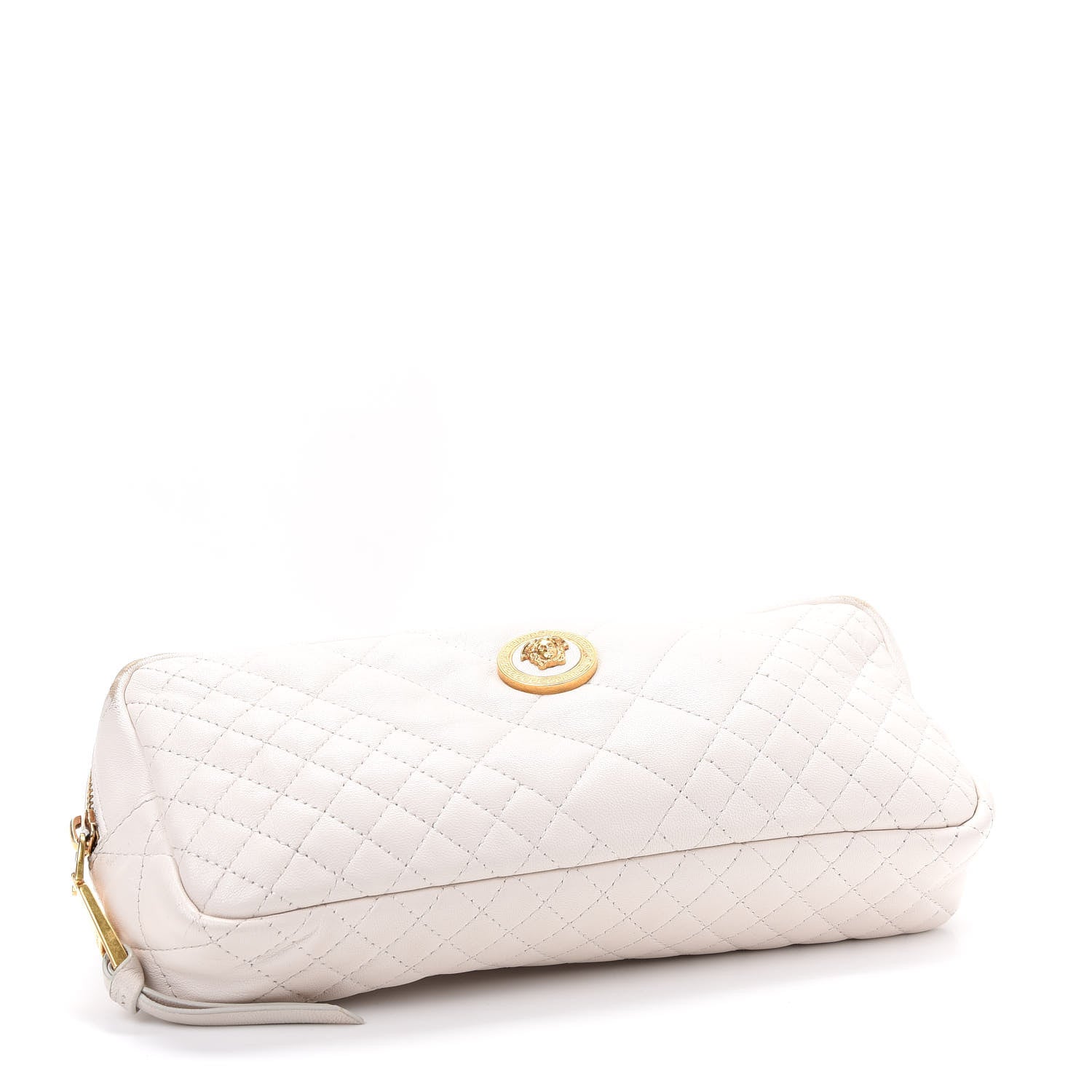 Versace Nappa Barocco Quilted Vanitas Medea Belt Bag White 4 of 12