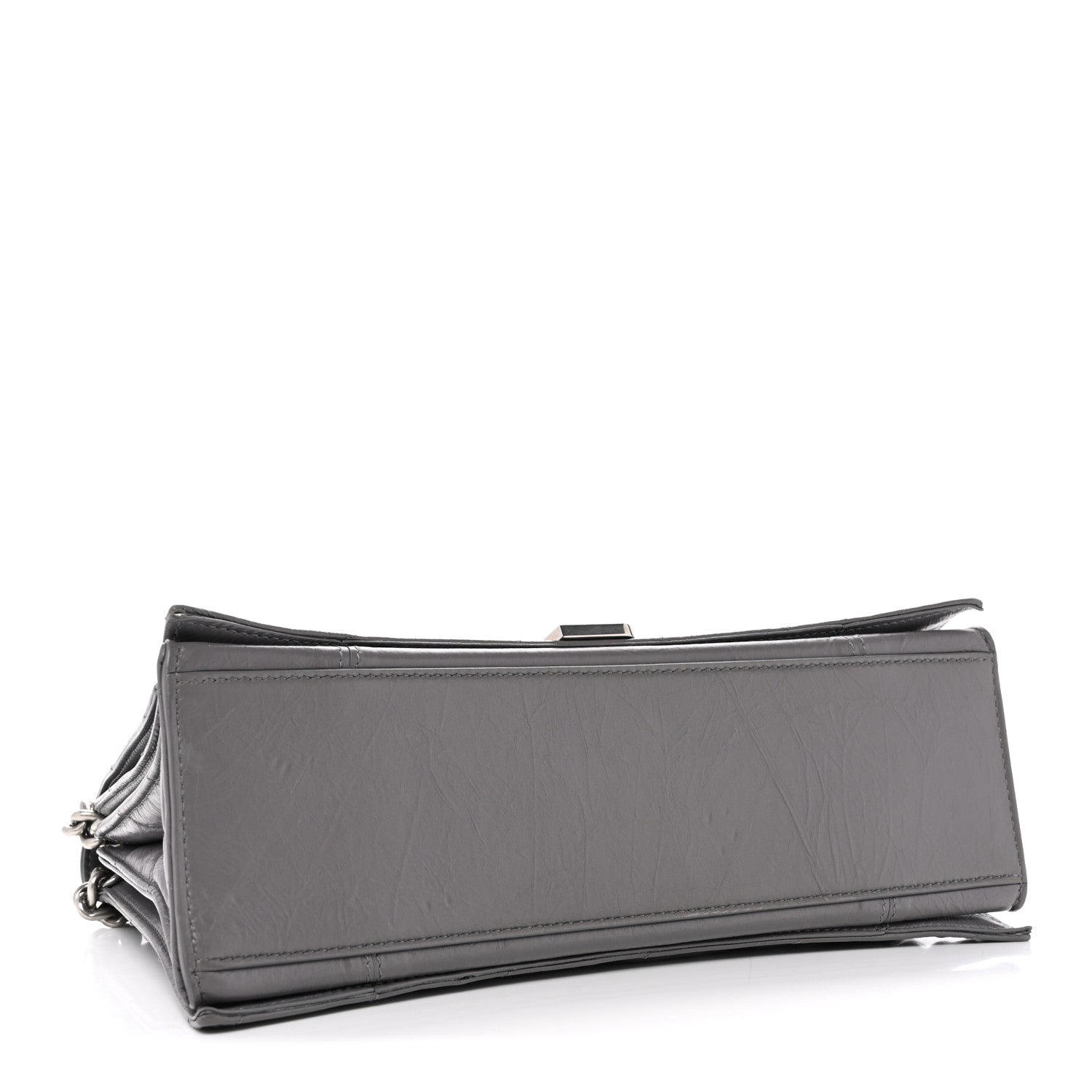 Balenciaga Crushed Calfskin Quilted Medium Crush Chain Bag Dark Grey 4 of 13