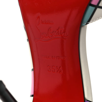Christian Louboutin Patent Iriza Cube 100 Pumps 35.5 Multicolor 6 of 7