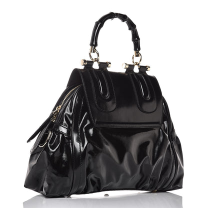 Gucci Dialux Pop Bamboo Top Handle Tote Black 3 of 12