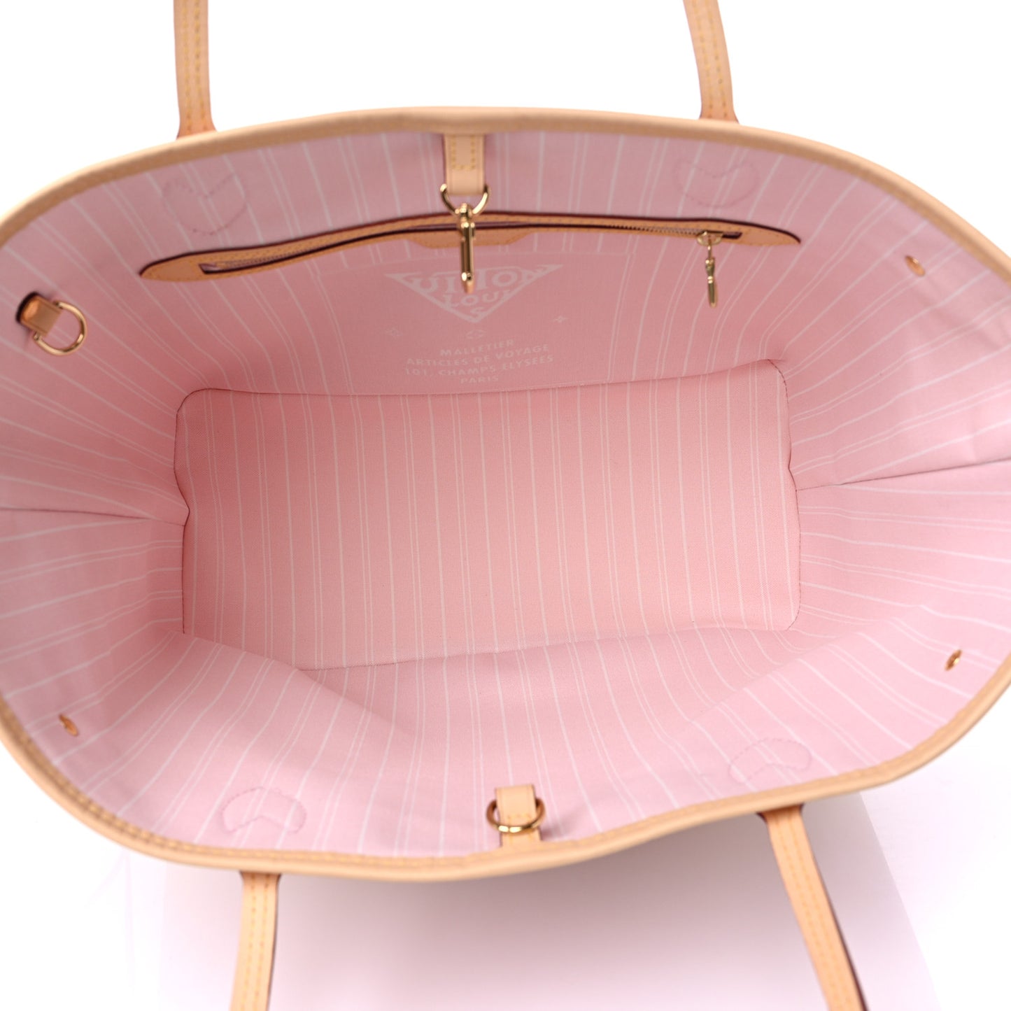 Monogram Giant By The Pool Neverfull MM Light Pink