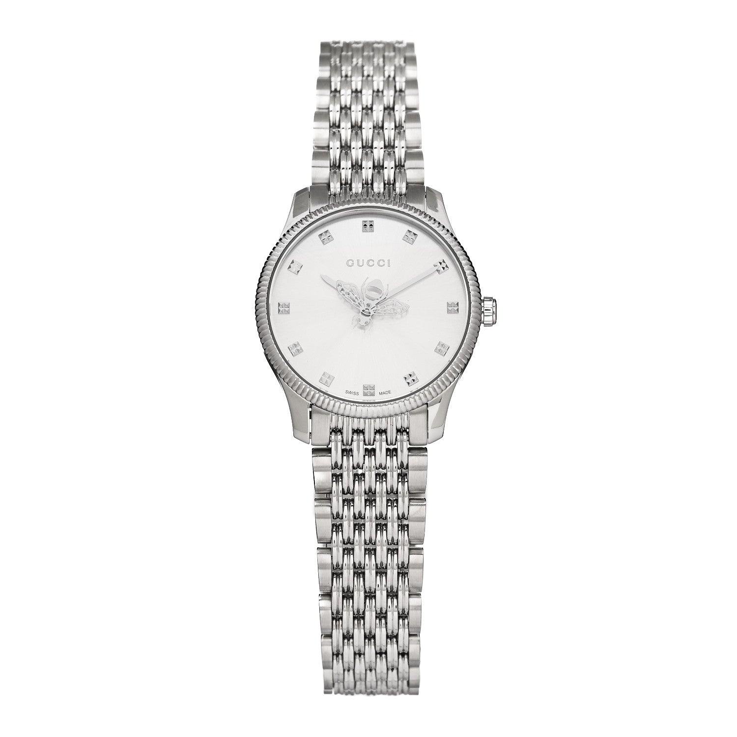 Gucci Stainless Steel 29mm G-Timeless Bee Quartz Watch 1 of 4