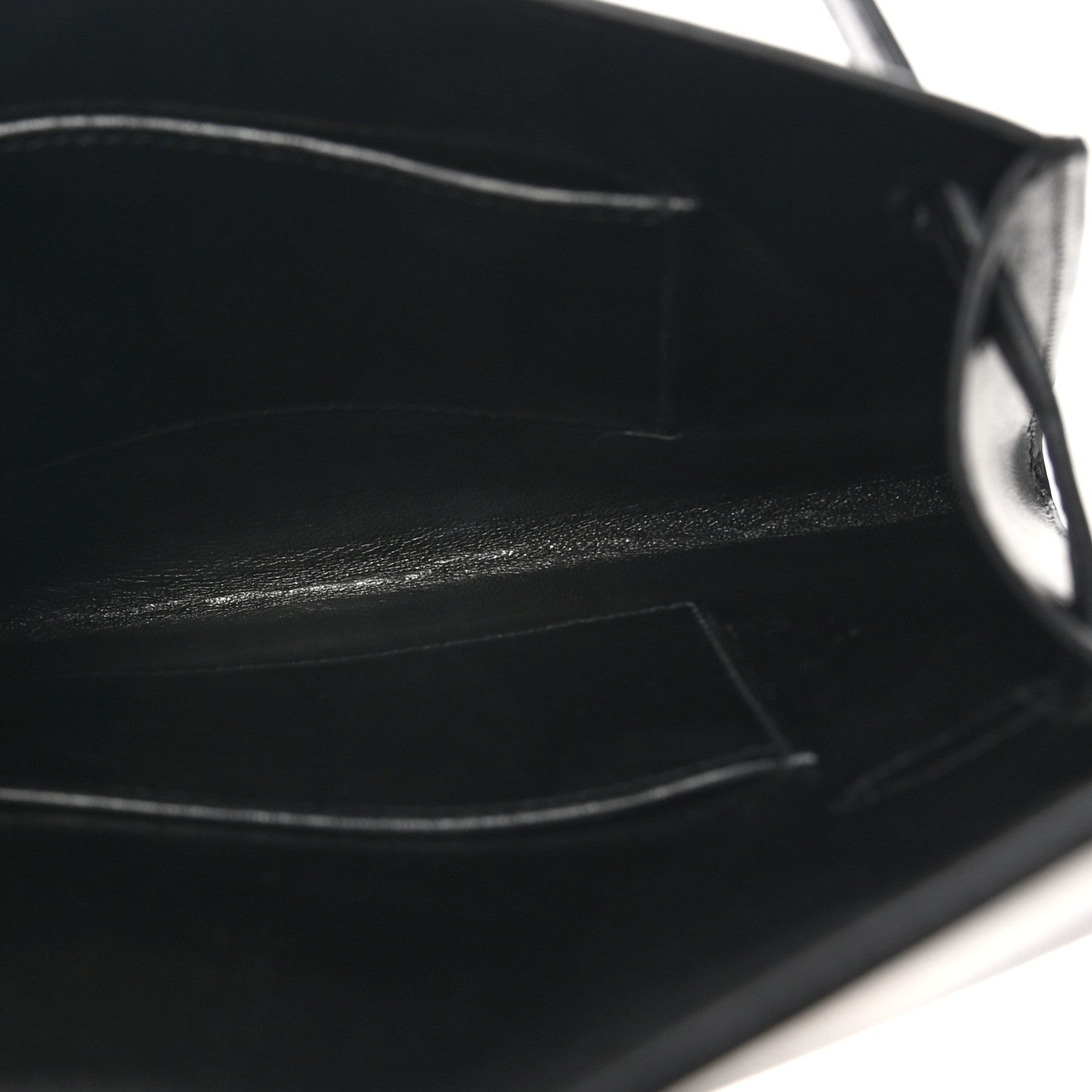 Hermes Box Kelly Crutch Clutch Black 5 of 8