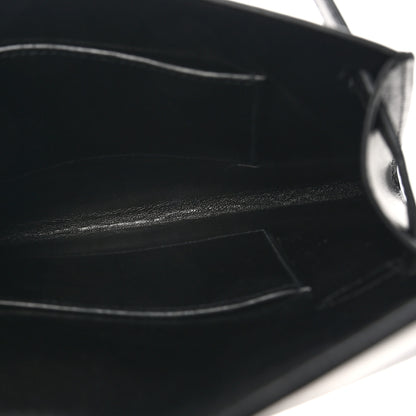 Hermes Box Kelly Crutch Clutch Black 5 of 8