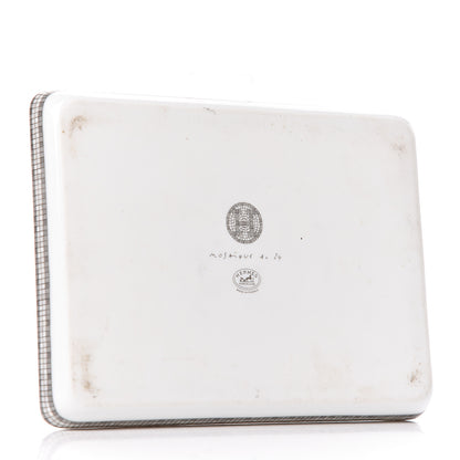 Hermes Porcelain Mosaique Au 24 Sushi Plate Platine 3 of 8
